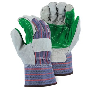 Guantes de Trabajo de Dedo Completo, Algodón, Poliéster, Spandex, Unisex, para Exteriores, Todas las Estaciones, Gris, Verde Azulado, con Protección en la Palma - Product Image 3