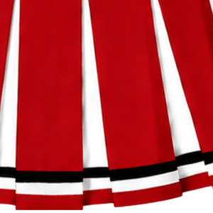 Jupe plissée rouge pour femmes, uniforme de danse de compétition, tenue de performance pour équipe athlétique - Product Image 5