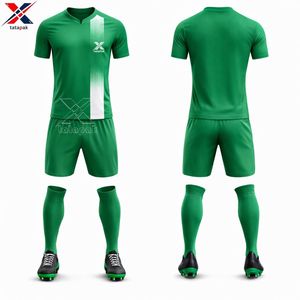 Diseño de Logotipo Personalizado, Nombre del Equipo, Uniforme de Fútbol 7V7 Corto, Cómodo, Transpirable, Ecológico, de Secado Rápido, 100% Poliéster, Servicio OEM - Product Image 4
