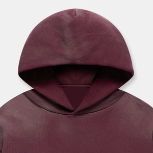Sudadera con Capucha Efecto Desgastado, Corte Holgado, Estilo Urbano Informal para Hombre y Mujer - Product Image 3