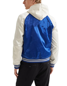 Customized Logo <b>Lightweight</b> Satin Baseball <b>Jacket</b> Wholesale 2026 Silk Shell Hip Hop Varsity <b>Jacket</b> For Man - Product Image 2