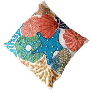 Cojín Decorativo con Cuentas Vintage, Funda de Almohada Hecha a Mano, Duradera y Asequible, Ideal para Dormitorio, Sala de Estar o Sofá de Estilo Tradicional - Product Image 1