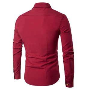 Camisa de Vestir de Algodón Simple para Mujer, 100% Transpirable, con Botones, Manga Larga, Formal de Oficina, Blusa Informal con Logotipo Frontal - Product Image 3