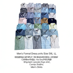 Camisa de Vestir Formal para Hombre, Antiarrugas, Popelina, Primavera, Talla 5XL, Lote de Marca, Excedente de Envío de Bangladesh - Product Image 3