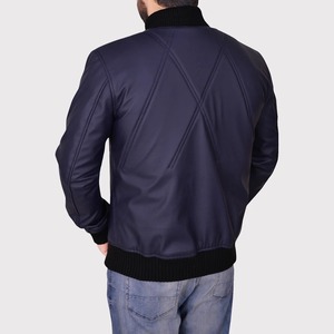 เสื้อแจ็คเก็ตหนังวาร์ซิตี้สีน้ำเงินกรมท่า - Product Image 2