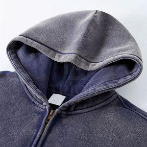 Sweats à capuche délavés à l'acide, nouveau style populaire, taille personnalisée, meilleure qualité, fabriqués au Pakistan - Product Image 6