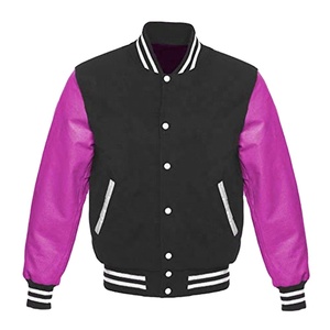 2024 chaquetas de lana personalizadas Varsity Letterman para hombres, chaquetas de béisbol de invierno de calidad Premium, cuero transpirable largo de talla grande - Product Image 2