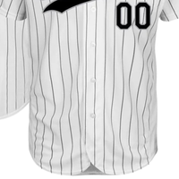 Maillot de baseball personnalisé blanc, noir, gris pour homme – Uniforme d'équipe à boutons, respirant, séchage rapide, col en V, léger, pour le sport et les jours de match