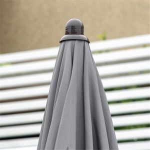 Set di Mobili da Giardino in Teak Impermeabile con Tavolo, Sedie e Ombrellone per Pranzo all'Aperto - Product Image 2