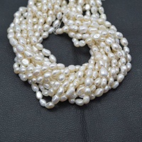 Perles de culture d'eau douce naturelles blanches de style baroque N N Exports 7x9mm-8x11mm, bijoux pour femmes à porter au quotidien