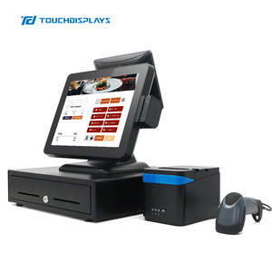 เครื่องสแกนบาร์โค้ดเทอร์มินัล POS พร้อมกล่องเก็บเงินปลายทาง - Product Image 1