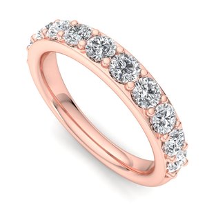 Anillo exclusivo de oro rosa, oro blanco y oro amarillo, certificado por IGI, joyería fina, anillo de compromiso, anillo de boda de lujo para mujer - Product Image 1