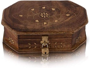 Caja de joyería de madera de la mejor calidad para uso en el hogar y la oficina. - Product Image 2