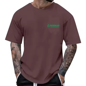 เสื้อยืดผู้ชายคุณภาพสูง ผ้าฝ้าย 100% สไตล์วินเทจ ล้างสีแบบแอซิด ระบายอากาศได้ดี เป็นมิตรกับสิ่งแวดล้อม ผ้าเจอร์ซีย์ แห้งเร็ว ทรงบ็อกซี่ - Product Image 4