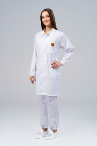 Bata de Laboratorio Antiestática ESD de Manga Larga, Ropa de Trabajo con Control de Electricidad Estática, Bata Protectora con Múltiples Bolsillos para la Industria de Salas Limpias - Product Image 6