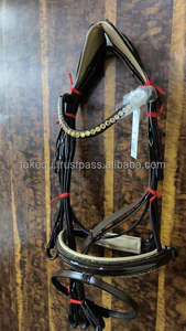 Brida De Filete de alta calidad con Preciosa y Swarovski Bling Crystal Brida De Filete de caballo de cuero italiano para caballo - Product Image 6