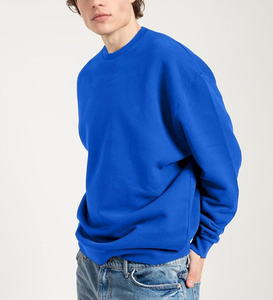 Sweat-shirt pour homme de haute qualité, 380 GSM, en coton épais et polaire, coupe ample, manches longues, col rond côtelé, personnalisable OEM - Product Image 5