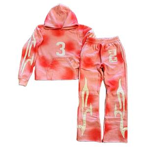 Pantalones Anchos con Cierre y Lavado Ácido para Hombre, Estilo Nuevo Personalizado, Fabricante Personalizado de Sudaderas con Capucha y Pantalones Deportivos para Hombre - Product Image 2