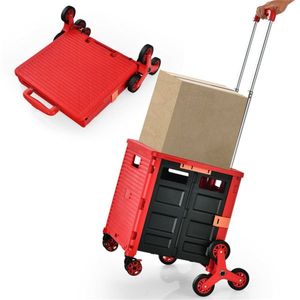 Foldable Shopping Trolley Cart for Convenient Storage and Transport - Product Image 1