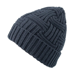 Unisex Knitted <b>Beanie</b> Hat 100% Cotton Solid Color Winter Warm Casual Ribbed Design Dark <b>Brown</b> - Product Image 4