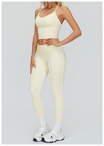 Top de yoga personalizado para mujer con cuello redondo, sin espalda, control de abdomen, alto soporte, ligero y transpirable para fitness y running - Product Image 4