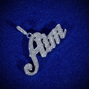 Custom Hip Hop <b>Initial</b> <b>Pendant</b> VVS Moissanite Diamonds 925 Sterling <b>Silver</b> Rose Gold Plated Iced Out Unisex Jewelry Gift - Product Image 3