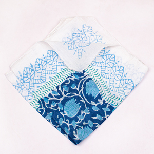 คอลเลคชั่นฤดูร้อนสไตล์โบฮีเมียนสุดหรู ผ้าพันคอ/ผ้าคลุมไหล่ทำมือจากผ้าฝ้ายระบายอากาศได้ดี เป็นมิตรต่อสิ่งแวดล้อม ลายพิมพ์หลากหลาย สไตล์อินเดีย - Product Image 2