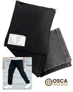 Tela vaquera selvedge de 12.5 oz de alta densidad, ligeramente elástica, resistente al encogimiento, de alta calidad, azul oscuro, tejido de sarga para jeans. - Product Image 2