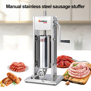 Nouvelle machine à saucisses et à garnir manuelle Welldone de 5 L en acier inoxydable de qualité alimentaire avec certification CE pour usage commercial - Product Image 2