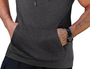 BASRA SPORTS Men's Fitness Sleeveless <b>Hoodie</b> Soft Cotton <b>Workout</b> Pullover Athletic Muscle Training Sportswear Comfortable - Product Image 1