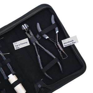 Kit de Herramientas para Extensiones de Cabello de Salón: Alicates de Presión para Tap-In, Herramienta de Extracción, Agujas Curvas, Pinzas, Tijeras, Herramienta de Separación, Kit de Hilos para Cabello - Product Image 4