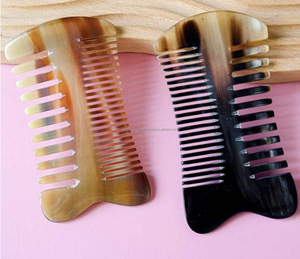 Peine de cuerno de búfalo pulido, hecho a mano, ecológico, el más vendido, de calidad premium, rústico, religioso, cepillo para el cabello antiestático de bolsillo - Product Image 4