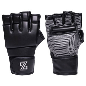 Premium Quality Leather Waterproof MMA <b>Gloves</b> Half Finger Adult Use Customizable - Product Image 1