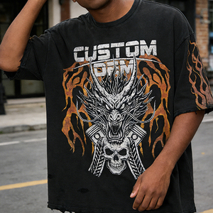 เสื้อยืดโอเวอร์ไซส์พิมพ์ลายกราฟิก Glory Custom ผ้าฝ้าย 100% แขนสั้น สไตล์เทรนดี้ สำหรับสตรีทแวร์ ใส่ได้ทั้งชายและหญิง - Product Image 4