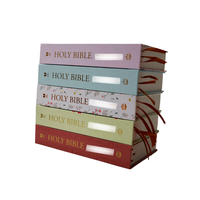 Bible personnalisée de haute qualité, livre d'enseignement, impression offset CMYK, carton duplex, dorure des bords, estampage à chaud, reliure parfaite