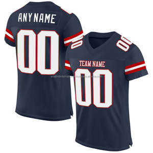 Maillot de football américain personnalisé en gros, court, respirant, en maille, cousu, uniforme de sublimation, tenue d'équipe, match - Product Image 1