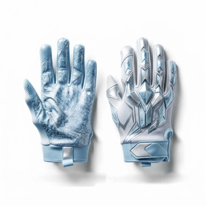 Gants de football américain par sublimation avec couleurs personnalisées, adhérence forte, tissu respirant, ajustement confortable pour les joueurs - Product Image 2
