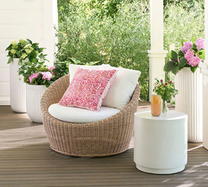 Elegant <b>Lounge</b> <b>Chair</b> With Cushions Elegant Woven Accent <b>Chair</b> Boho Home Seating Furniture OEM ODM Wholesale - Product Image 4