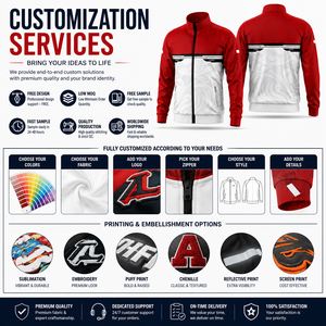 Custom Track <b>Jacket</b> OEM ODM Manufacturer Men's Women's Youth Team Warm <b>Up</b> <b>Jacket</b> Full <b>Zip</b> Sports Training <b>Jacket</b> Private Label - Product Image 3
