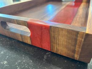 Bandeja Ecológica 100% Natural de Madera y Resina, Venta al por Mayor, Bandeja para Servir, Uso en el Hogar, Hoteles y Restaurantes - Product Image 3