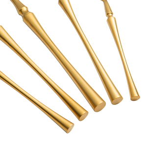 Ensemble de couverts en acier inoxydable de qualité supérieure, finition miroir, réutilisables, écologiques, cuillère, fourchette, couteau, vaisselle, au meilleur prix - Product Image 5