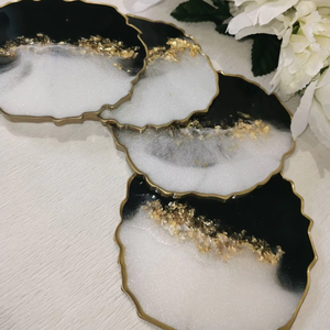 Premium Resin Coasters <b>Set</b> Round <b>Square</b> Decorative Home Coffee tea coaster by blossom craft india - Product Image 1
