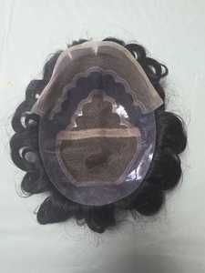 Perruque en cheveux humains vierges Taz Hair BD, modèle Bollywood, prothèse capillaire indienne douce pour hommes, toupet Remy - Product Image 4