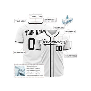 Camisetas de Béisbol OEM al por Mayor, Camisetas de Softbol Transpirables, Personalizables con Logotipo, Nuevo Diseño, Camisetas de Béisbol de Alta Calidad para Hombre - Product Image 4