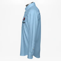 Chemise décontractée pour homme, manches longues, 100% coton sergé, coupe ajustée, confortable, respirante, anti-boulochage, 240g, couleur unie, col rabattu