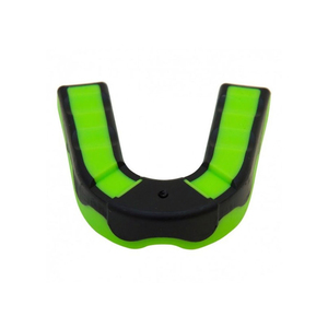 Protège-dents en silicone moulable personnalisé, double couche, vert et noir, équipement de protection pour la boxe, léger, lavable, unisexe, pour adultes - Product Image 4