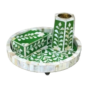 Handmade Mother of Pearl Bakhoor Burner Incense Holder for Arabic Gifts Luxury Mother of Pearl Incense Burner <b>Box</b> Custom Logo - Product Image 2