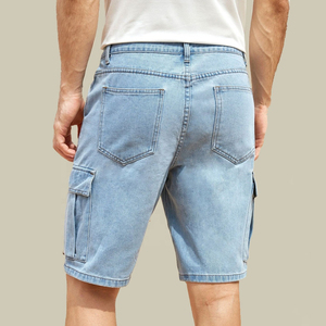 New Arrival OEM Summer Distressed Jorts Jeans Shorts With Unique Design High Street Style Shorts High Quality Men Jeans Shorts - Product Image 5