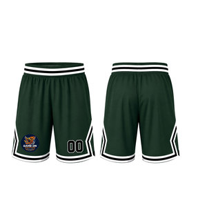 Pantalones Cortos de Baloncesto Unisex Personalizados, Ropa Deportiva de Secado Rápido, 100% Poliéster, Doble Capa, Transpirables, Impermeables, Resistentes al Viento, Ecológicos - Product Image 1