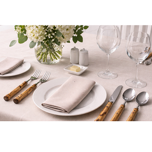 Cuchara y Tenedor para Ensalada de Madera de Acacia y Acero, Ecológicos, Aptos para Lavavajillas/Microondas/Horno, Personalizables, Modernos para el Hogar - Product Image 1